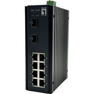 LevelOne Switch 10x GE IGU-1071 8x 1GbE,2x 2.5GbE SFP sw