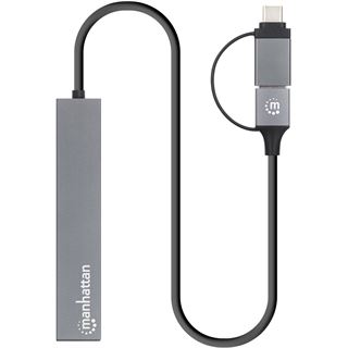 Manhattan Kombo-Hub 4Port USB 3.0 Typ-C/Typ-A 4xUSB-A Buchse