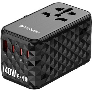 140 Watt Verbatim GAN III UTA-10 2 X USB-C PD QC 4+/2 X USB-A
