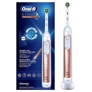 Braun Oral-B Genius X mit Reiseetui, rosegold