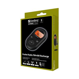 SANDBERG Pocket Radio FM+AM Recharge