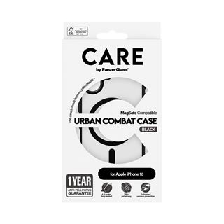 PanzerGlass CARE Flagship Urban Combat iPhone 16 schwarz