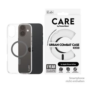 PanzerGlass CARE Flagship Colors iPhone 16 Plus schwarz