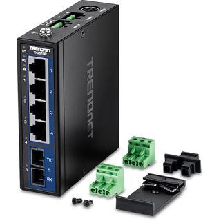 TrendNet 5-Port Hardened Industrial Gigabit DIN-Rail Switch