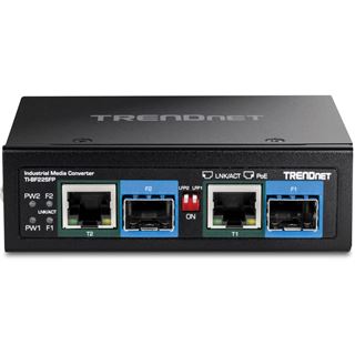 TrendNet 2-Port Industrial SFP to Gigabit PoE++ Media Conv.