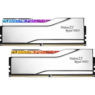 32GB G.Skill Trident Z5 Royal NEO RGB Silber DDR5-6400 DIMM CL30 Dual