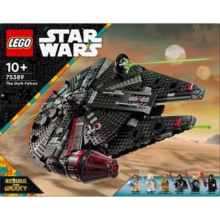 LEGO Star Wars 75389 Dunkler Millennium Falke, Bauspielzeug für
