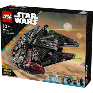 LEGO Star Wars 75389 Dunkler Millennium Falke, Bauspielzeug für