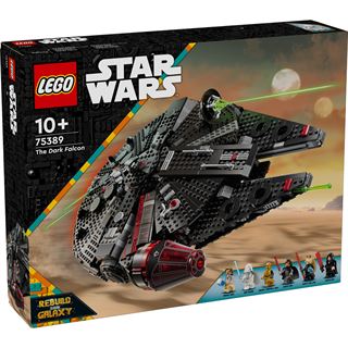 LEGO Star Wars 75389 Dunkler Millennium Falke, Bauspielzeug für