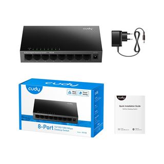 Cudy GS108 Netzwerk-Switch Gigabit Ethernet (10/100/1000) Schwarz