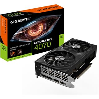 12GB Gigabyte Geforce RTX 4070 Windforce 2x OC V2 12G Aktiv PCIe 4.0