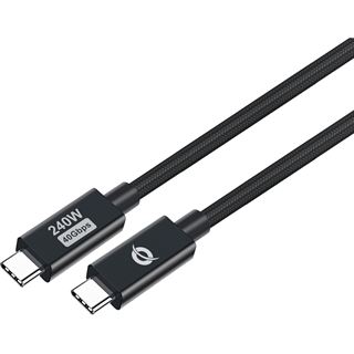 (€11,58*/1m) 1.20m Conceptronic USB-C Anschlusskabel USB 4.0 USB