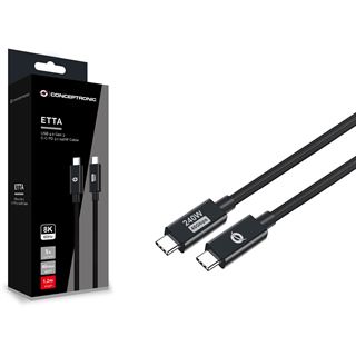 (€11,58*/1m) 1.20m Conceptronic USB-C Anschlusskabel USB 4.0 USB