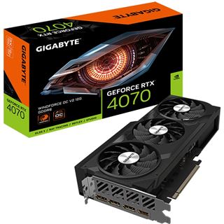 12GB Gigabyte Geforce RTX 4070 Windforce OC V2 12G Aktiv PCIe 4.0 x16
