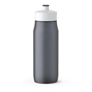 Emsa 518086 Squeeze Sport-Trinkflasche 0,6 Liter Anthrazit/ Weiß