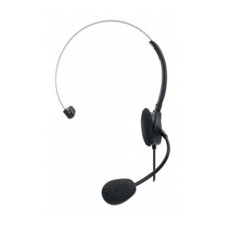 Manhattan USB Mono Headset Over-Ear USB-A-Stecker schwarz