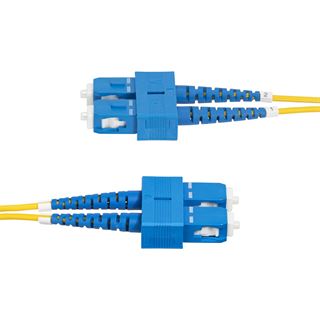 5.00m Startech LWL Verlegekabel OS2 SC Stecker auf SC Stecker Gelb