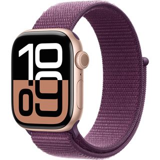 Apple Watch Series 10 GPS 42mm Rose Gold Aluminium Case with Plum