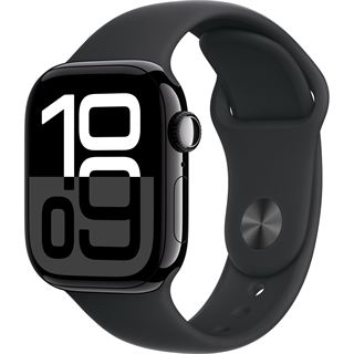 Apple Watch Series 10 GPS + Cellular 42mm Jet Black Aluminium Case