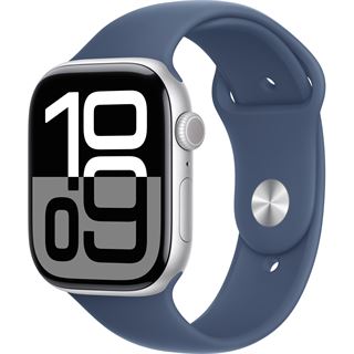 Apple Watch Series 10 GPS + Cellular 46mm Silver Aluminium Case with