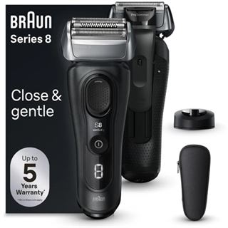 BRAUN Nass/Trockenrasierer Akku Series 8 sw m.Display 3 3