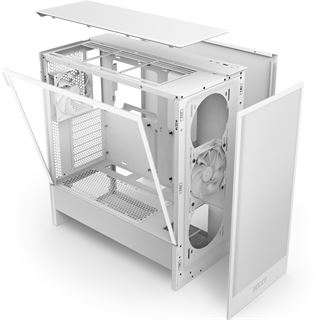 NZXT H5 Flow (2024) Midi Tower ohne Netzteil weiss