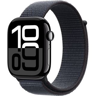 Apple Watch S10 Aluminium Cellular 46mm Diamantschwarz (Sport Loop