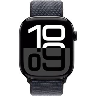 Apple Watch S10 Aluminium Cellular 46mm Diamantschwarz (Sport Loop