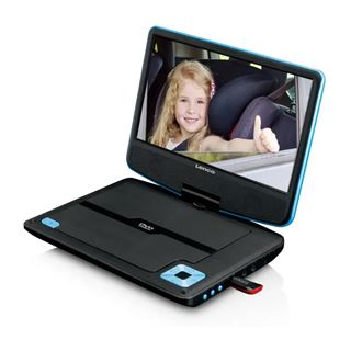 Lenco DVP-910 9" DVD-Player portabel m. Kopfhörer blau