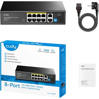 Cudy FS1010P Netzwerk-Switch Fast Ethernet (10/100) Power over