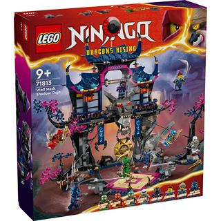 LEGO NINJAGO 71813 Wolfsmasken-Dojo, Ninja-Spielzeug mit 8 Minifiguren