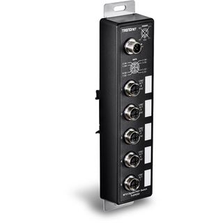 TrendNet 5-Port Industrial EN50155 M12 Gigabit PoE+ Railway