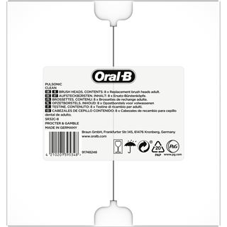 Oral-B Aufsteckzahnbürste 4210201395348 / 8x Pulse Weiß