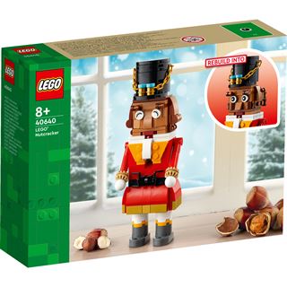 LEGO Iconic 40640 Nussknacker, weihnachtliches Bauset für Jungen