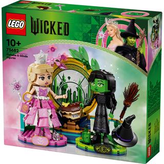 LEGO Wicked 75682 Elphaba und Glinda, Fantasy-Spielzeug mit