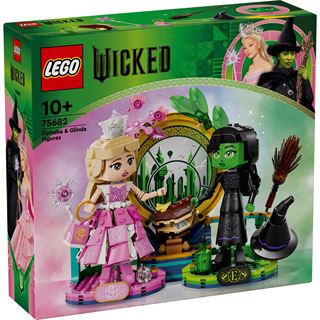 LEGO Wicked 75682 Elphaba und Glinda, Fantasy-Spielzeug mit