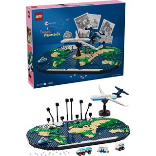LEGO CLassic 41838 Reiseerinnerungen, Spielzeugweltkarte, Geschenk