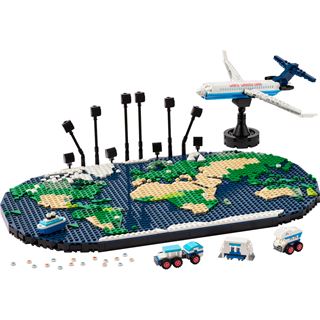 LEGO CLassic 41838 Reiseerinnerungen, Spielzeugweltkarte, Geschenk