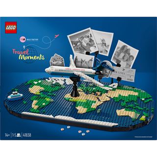 LEGO CLassic 41838 Reiseerinnerungen, Spielzeugweltkarte, Geschenk
