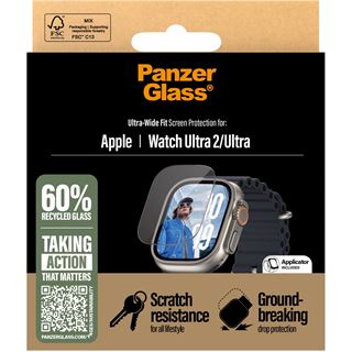 PanzerGlass Screen Protector Apple Watch Ultra 2 Ultra-Wide Fit