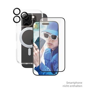 PanzerGlass CARE Feature 3-in-1 Ceramic Bundle iPhone 16 Pro