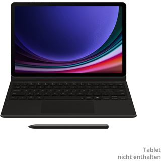 Samsung Book Cover Keyboard für Galaxy Tab S9 / Tab S9 FE Black