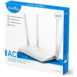 Cudy WR1300 WLAN-Router Gigabit Ethernet Dual-Band (2,4 GHz/5 GHz)