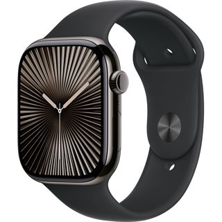 Apple Watch S10 Titan Schiefer Cellular 46mm (Sportarmband schwarz)
