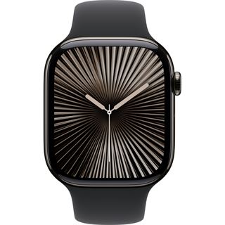 Apple Watch S10 Titan Schiefer Cellular 46mm (Sportarmband schwarz)
