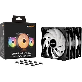 be quiet! Light Wings LX PWM High-Speed 3er-Pack 120x120x25mm 2100