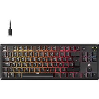 Corsair K70 CORE TKL RGB MLX RED V2 USB Deutsch schwarz