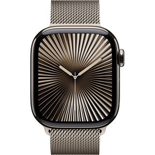 Apple Watch S10 Titan Natur Cellular 42mm (Milanaise Armband natur)