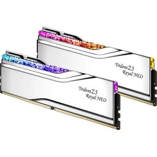 48GB G.Skill Trident Z5 Royal NEO RGB Silber DDR5-8000 DIMM CL40 Dual