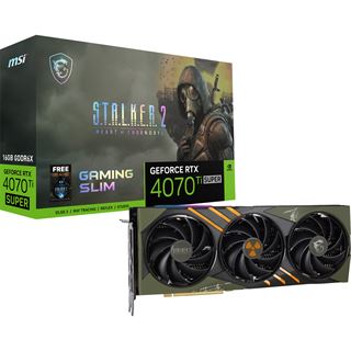 16GB MSI GeForce RTX 4070 Ti SUPER Gaming Slim Stalker2 Edition Aktiv